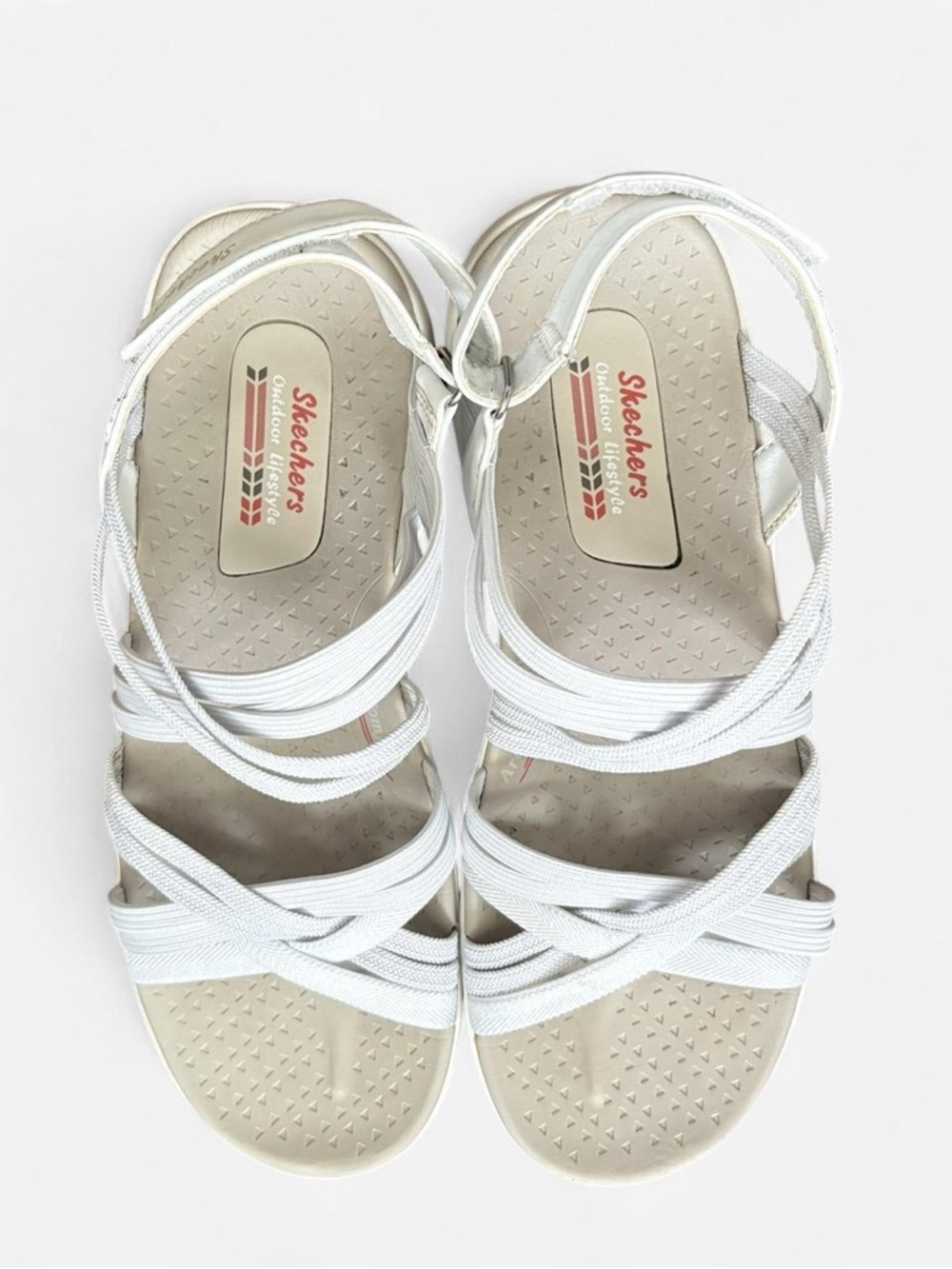Skechers Reggae Cup Smitten By You Sandals, Grey, Women's 9 - Picture 2 of 7